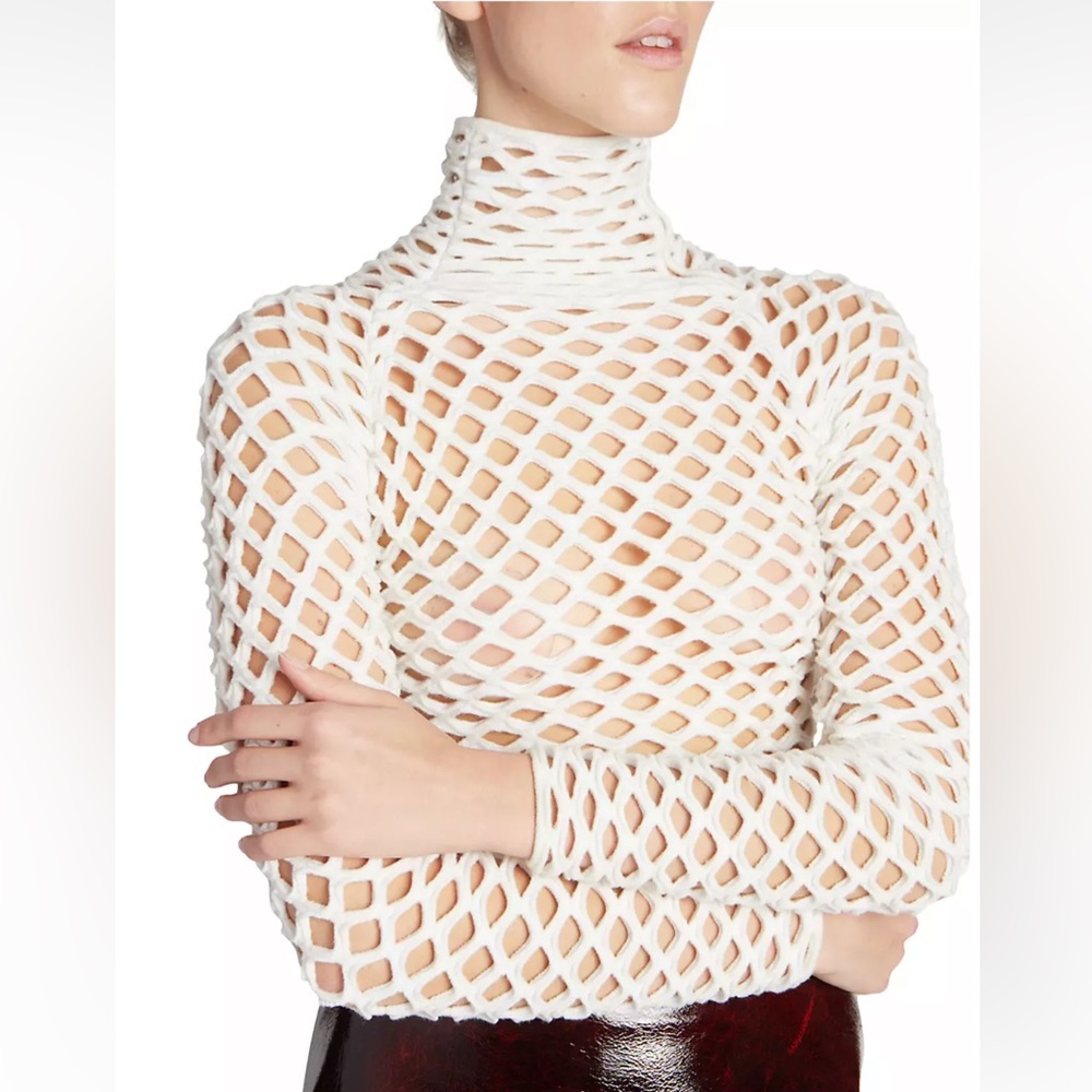 Alaia Cage High-Neck Top - Picture 2 of 9